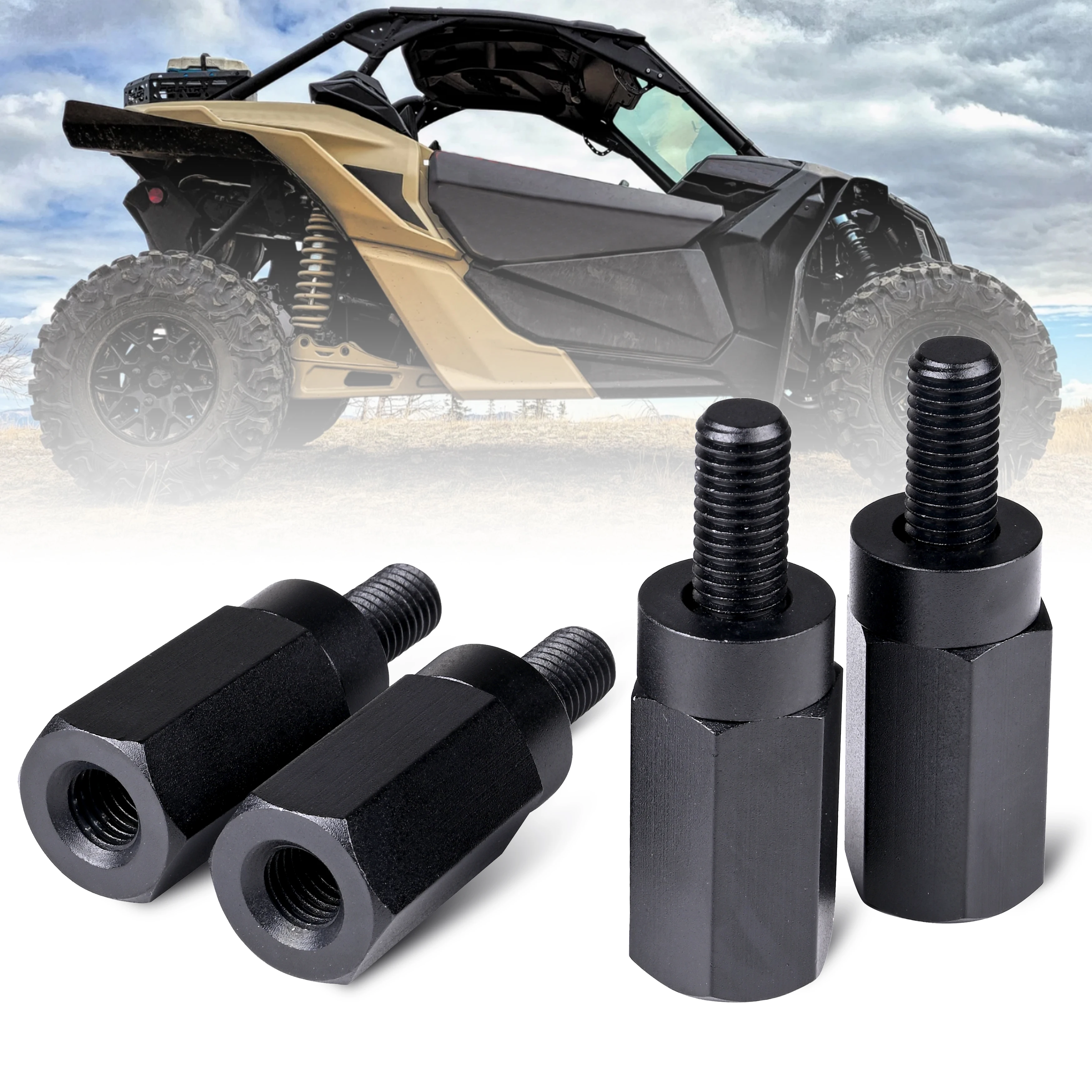 

4 PCS UTV Accessories Seat Riser 0.5'' / 1.5" / 2'' For Driver Increase Height Car FIT for: All Can Am X3 Models