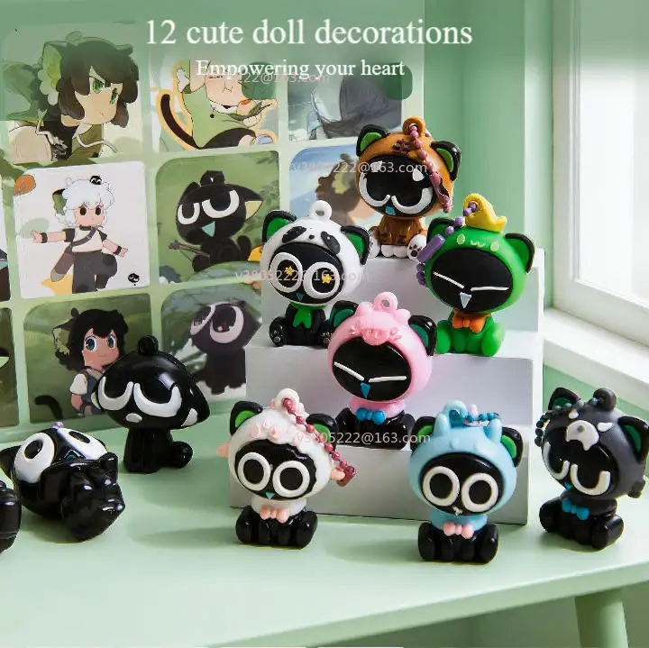 

Игровая слепая коробка Luo Xiaohei, пещера, хроники счастливой войны, окружающие куклы, украшения, подарочные подвески ручной работы