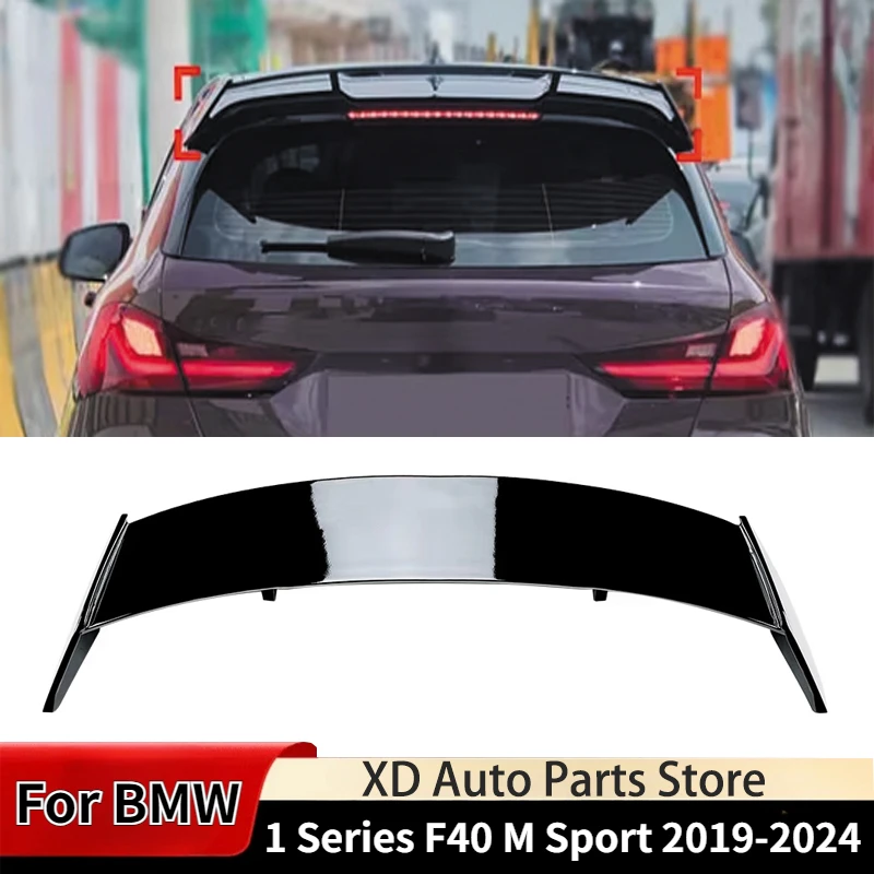 For BMW 1 Series F40 128ti M135i M Sport 2019-2024 Car Rear Trunk Wing Rear Wing Spoiler Caps Body Kits Tuning ABS Auto Parts