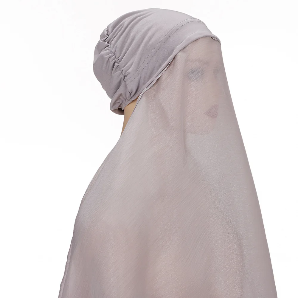 أميرا حجاب فوري من قطعة واحدة للسيدات المسلمات حجاب إسلامي شال عمامة لف باندانا عقال رمضان عيد أغطية رأس خاصة #5