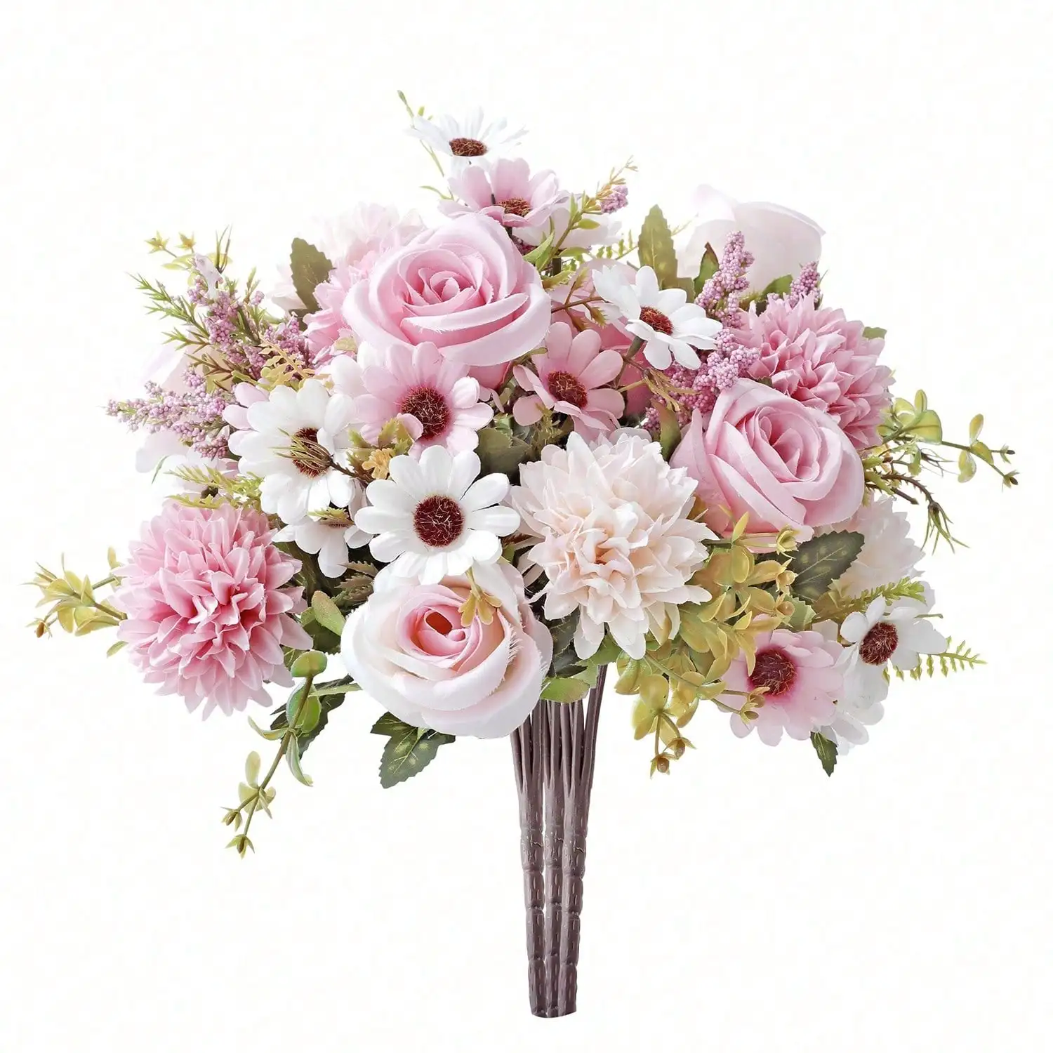 

1pc Artificial Peony Silk Chrysanthemum Flower Bouquet, Autumn Decor For Vase, Home, Wedding, Restaurant, Bedroom, Holiday, Birthday Party, Outdoor Garden