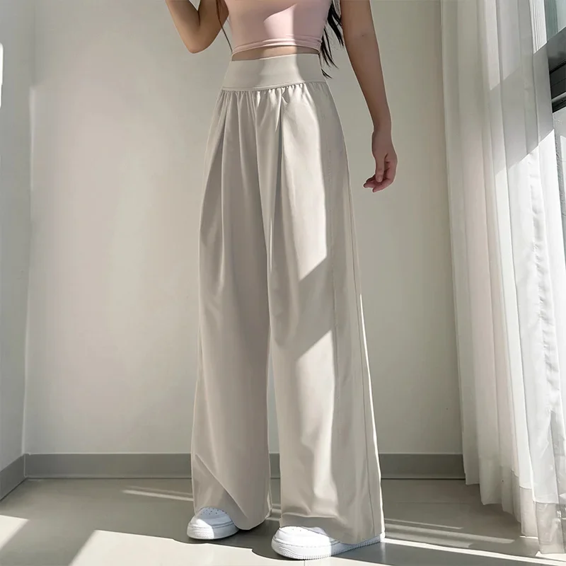 

Loose Wide Leg Pants High Waist Yoga Pants Outdoor Breathable Fitness Sweatpants Women