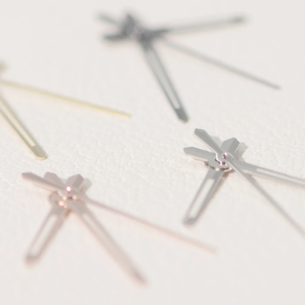 مشاهدة الأيدي 8 مللي متر 12 مللي متر 12.5 مللي متر الأخضر مضيئة المحار نمط الإبر مؤشر الذهب رمادي فضي ارتفع لحركة NH35 NH34 NH36 4R 7S #5