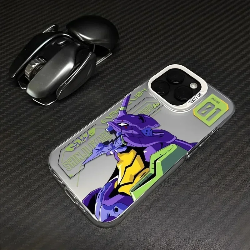 Anime Evangelion Phone Case for Iphone 15 14 13 12 11 Pro Max Cartoon Cool Non-Slip Shockproof Phone Covers Fashion Man\'s Gifts