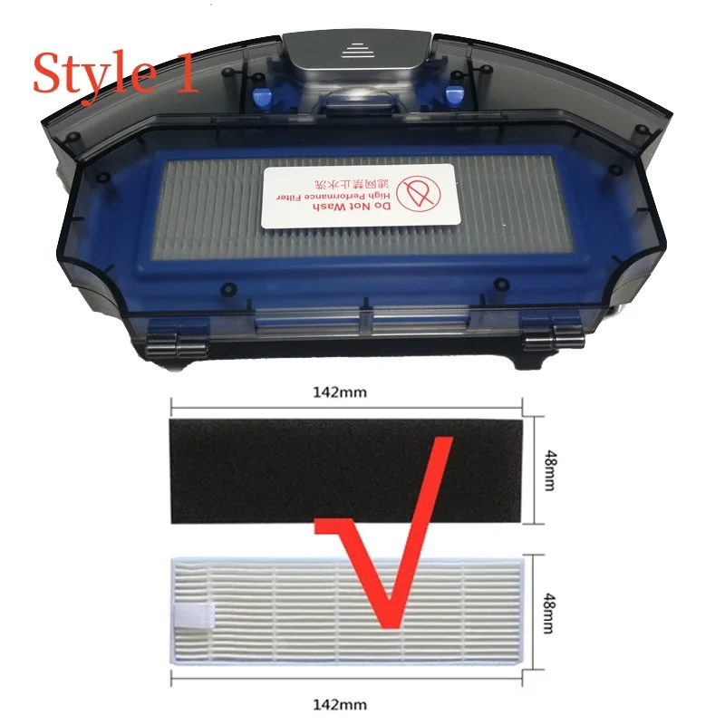 Vacuum Cleaner Dust Box or Hepa Filter for Ilife A80 Plus,A80 Pro,A80 Max,A8 Max Robot Vacuum Cleaner Parts Dustbin Filters hepa