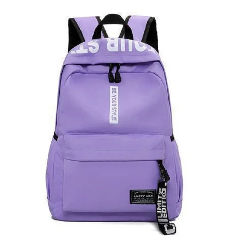 Fashion Large Capacity Backpack Campus Canvas Schoolbag