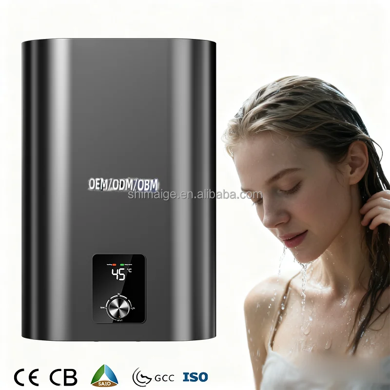 50 Liters Electric Geyser/boiler Heater Stainless Steel Water Storage Heater Temperature Display Household