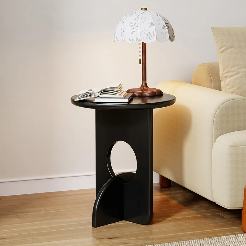 

Nordic Modern Luxury Living Room Home Bedroom Bed Side Wood Small Round Coffee Table