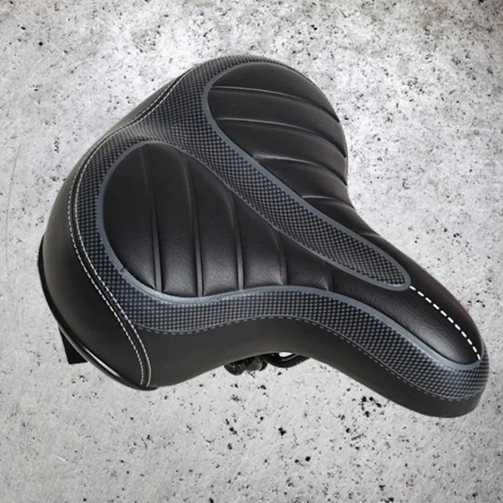 

Mountain Bike Seat Cushion with Stripe Bottom Design for Comfortable Riding Experience Wear-Resistant Water-Resistant Sturdy