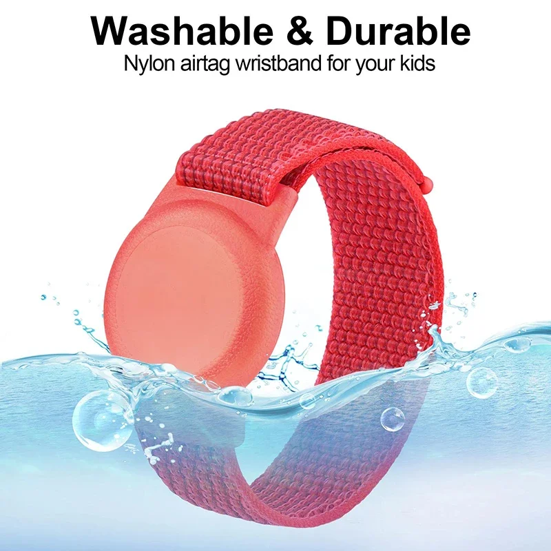 TPU Case+Nylon Loop Strap for Apple AirTag 2 Kids/Adults Location Tracker Bracelet for AirTag 2 Change To Bracelet Accessories