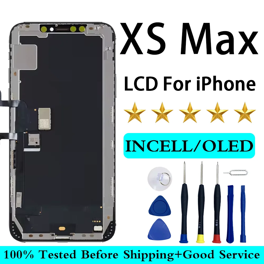 A1921 A2101 A2102 A2104 INCELL OLED For iPhone XS MAX LCD Screen Display Digitizer With 3D Touch Screen Replace Factory Display