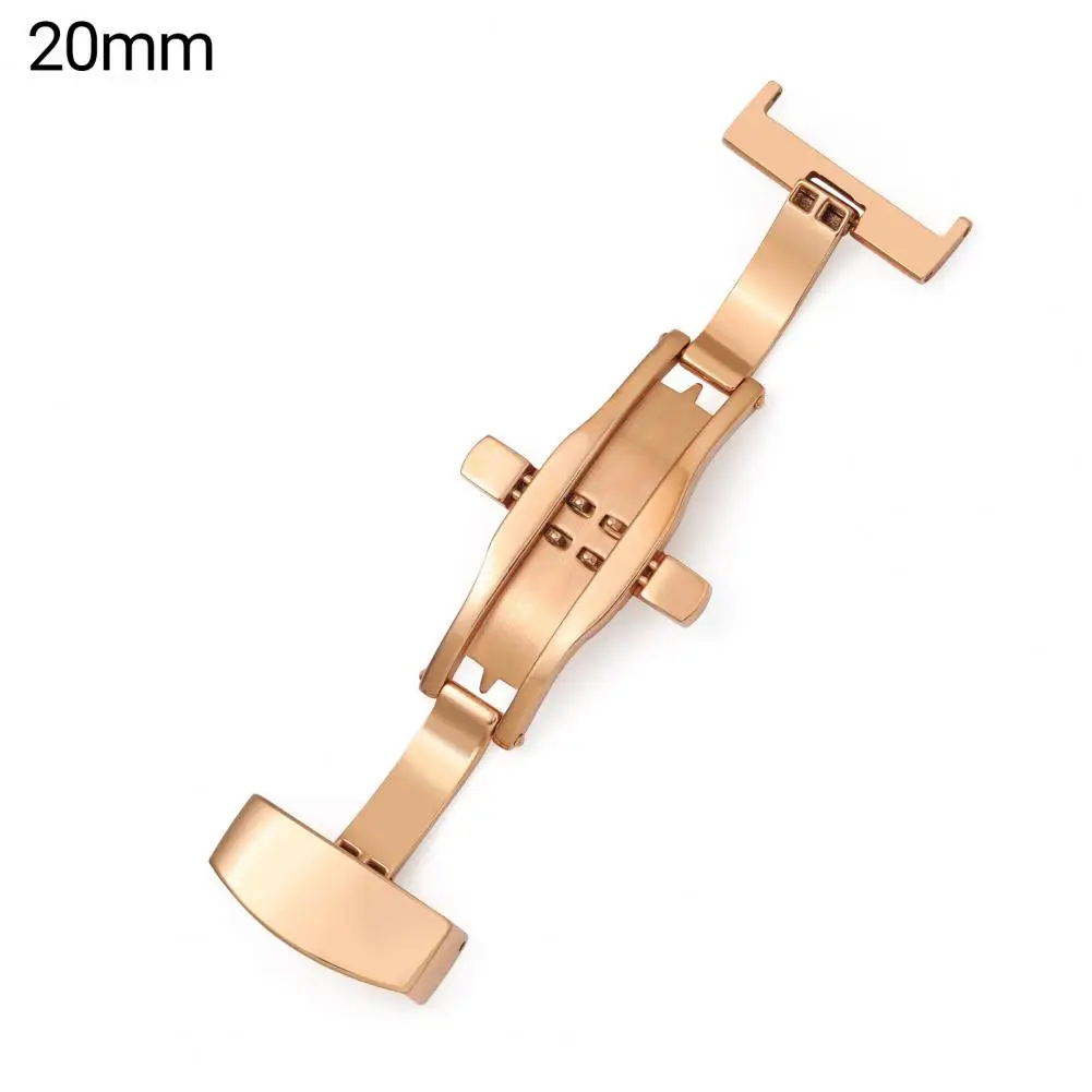 Excellent Watch Band Buckle Wear-resistant Double Click Watch Starp Double Push Button  Rust-proof Watch Clasp for Daily Wear