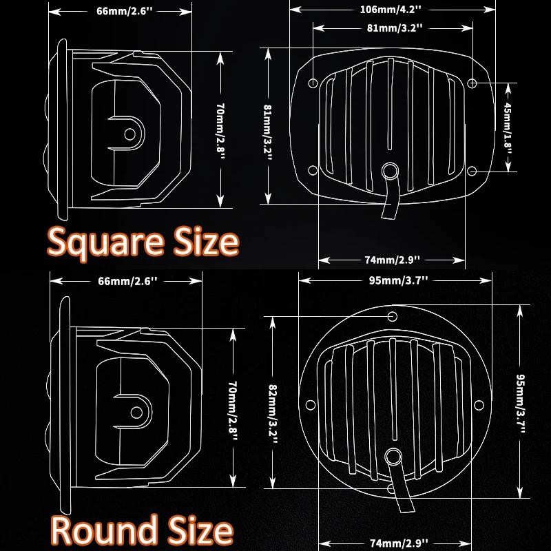 4 بوصة 30 واط فلوش جبل LED ضوء العمل القرون على الطرق الوعرة القيادة عكس المصباح الضباب مصباح ل جيب 4x4 سيارة شاحنة SUV ATV 12 فولت 24 فولت