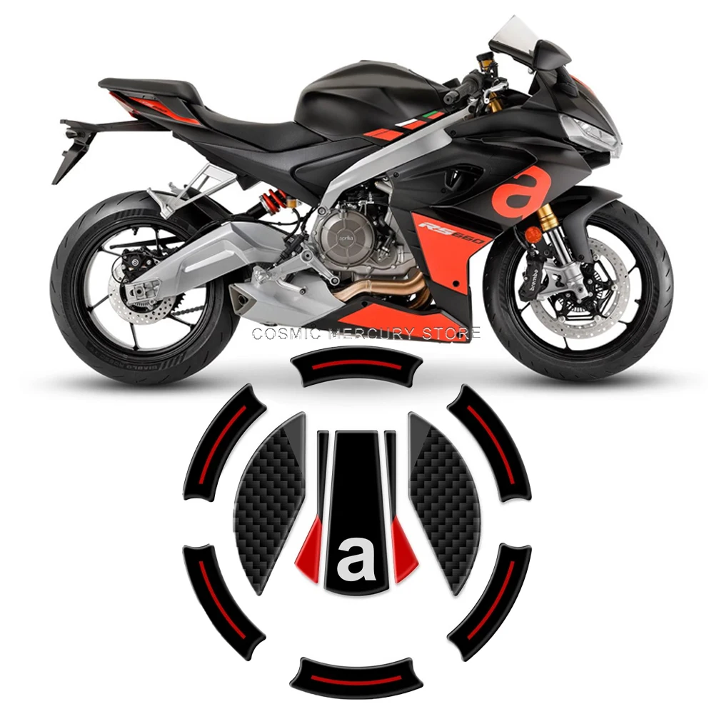 

Для Aprilia RS 660 2021, аксессуары для мотоциклов, водонепроницаемая наклейка, набор наклеек на бак, 3D защитная наклейка из смолы rs 660