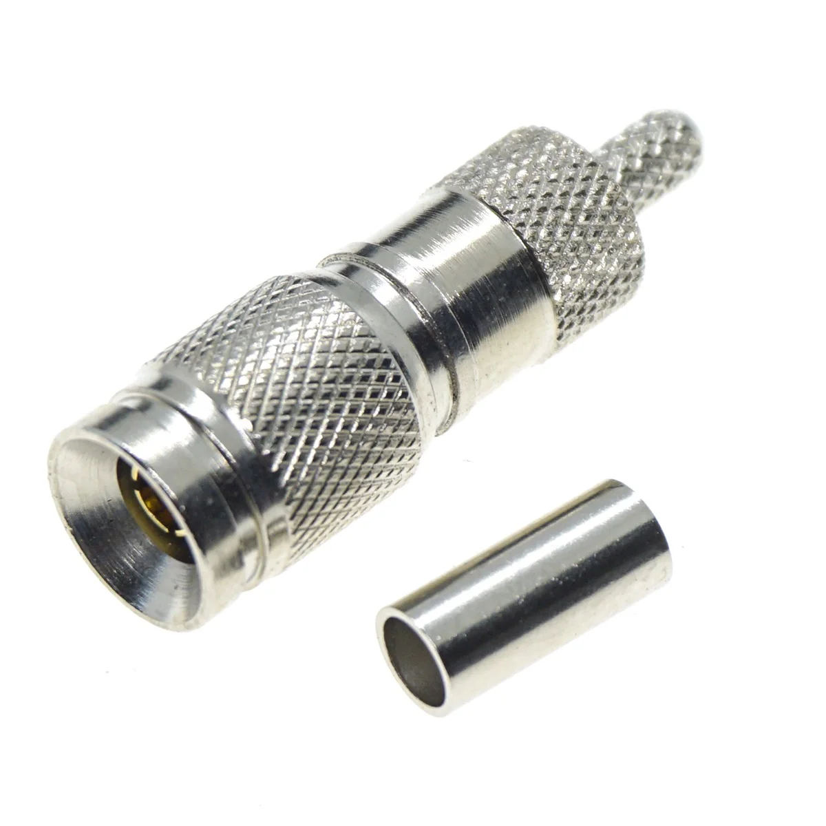 DIN 1.0/2.3 Mini BNC CC4 Male Plug crimp solder RG316 RG174 LMR100 RG178 RG179 RF Connector Coax wire coaxial Cable pigtail