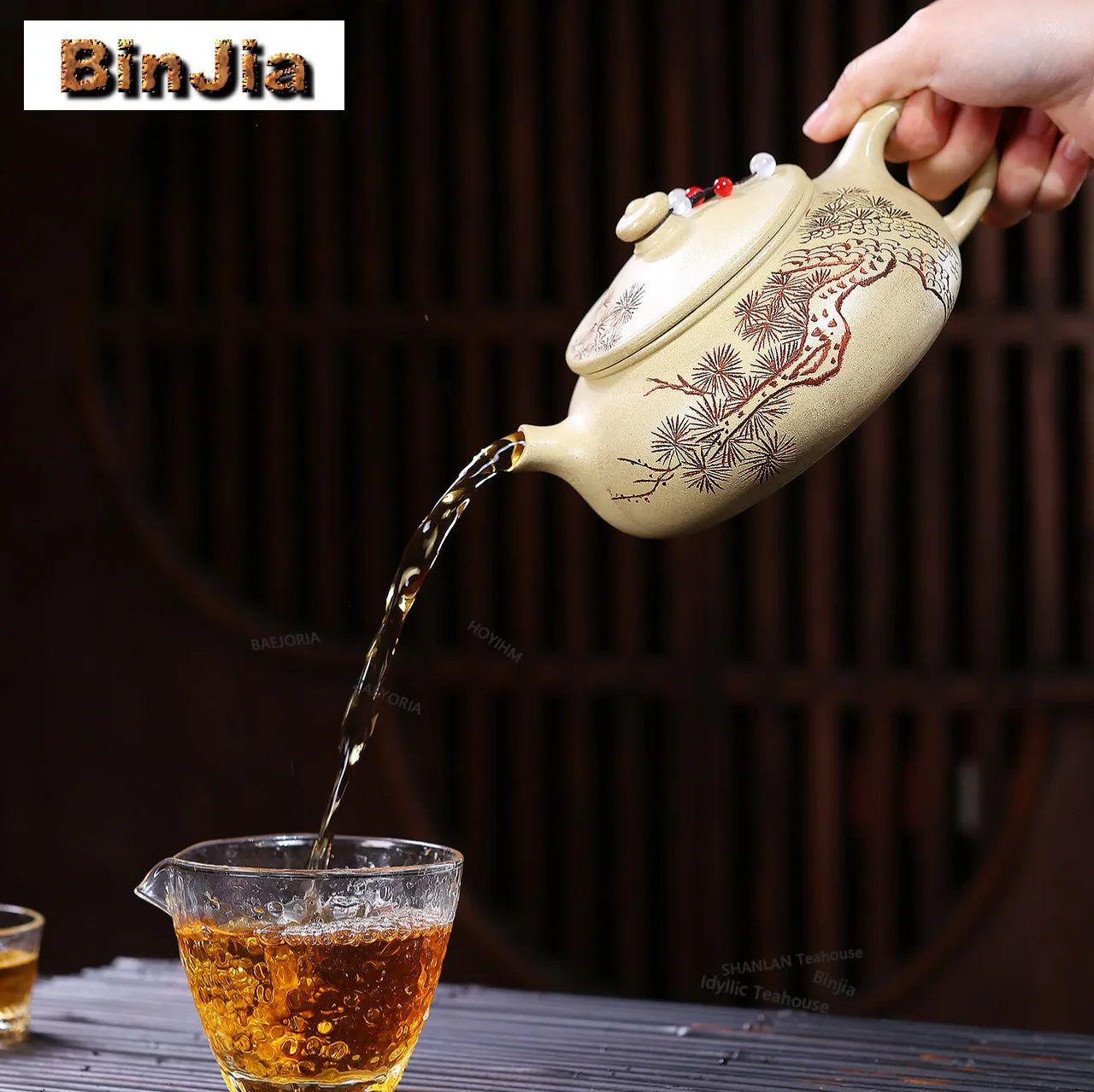 640ml Classic Yixing Purple Clay Teapots Handmade Cold River Pot Raw Ore Benshan Green Mud Kettle Zisha Teaset Tea Item Supplies