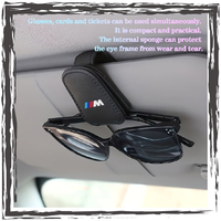 Car Supplies Magnetic Leather Sunglasses Clip-on Car Sun Visor For BMW M E34 E36 E60 E90 E46 E39 E70 F10 F20 F30 X5 X6 X1 M3 M5