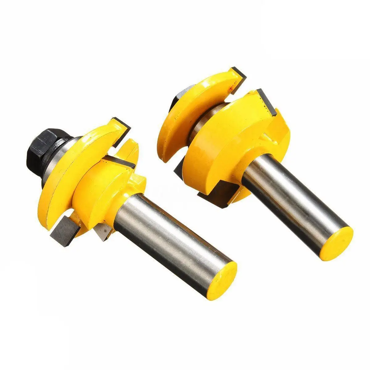 2PCS Rail Router Bit 1/2 inch Shank Shaker Woodworking Chisel Cutter
