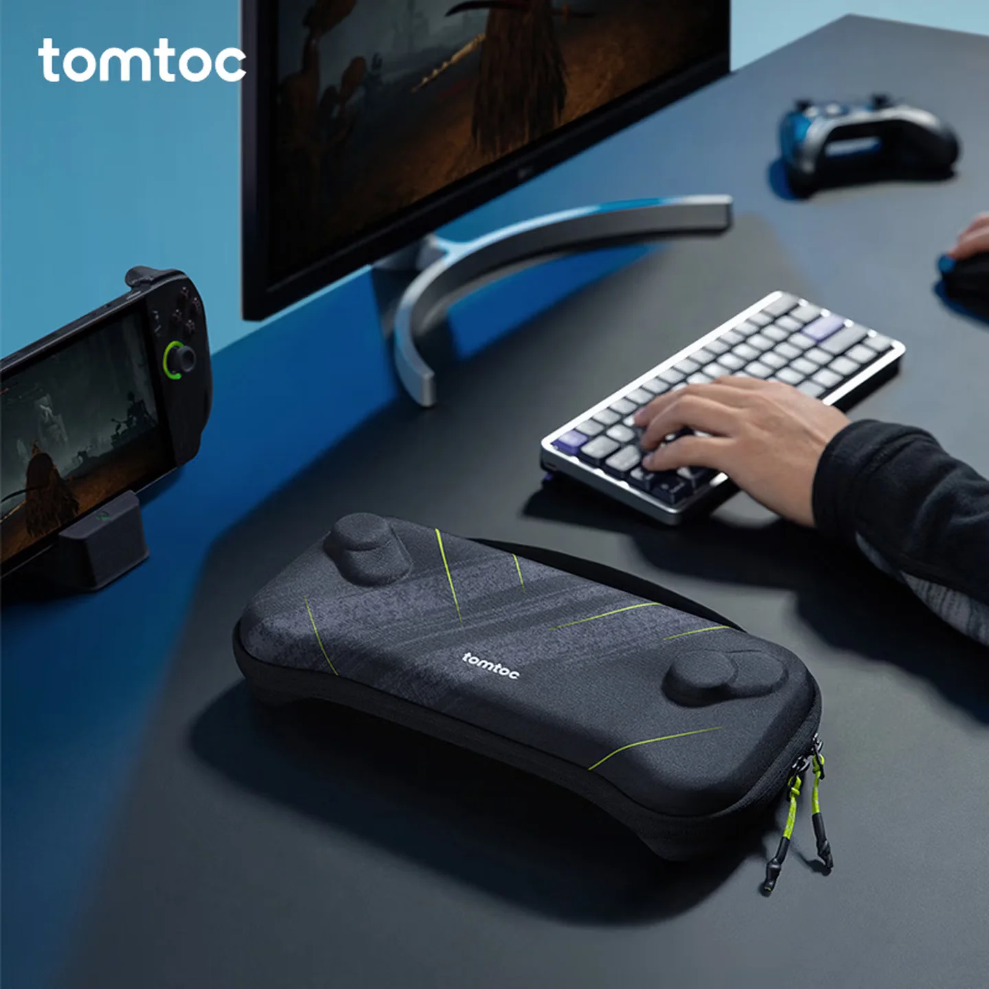 

Защитный жесткий чехол из войлока без запаха для ROG Xbox Ally/ROG Xbox Ally X, портативный кейс для хранения ROG Xbox Ally, G02 Cyber Black
