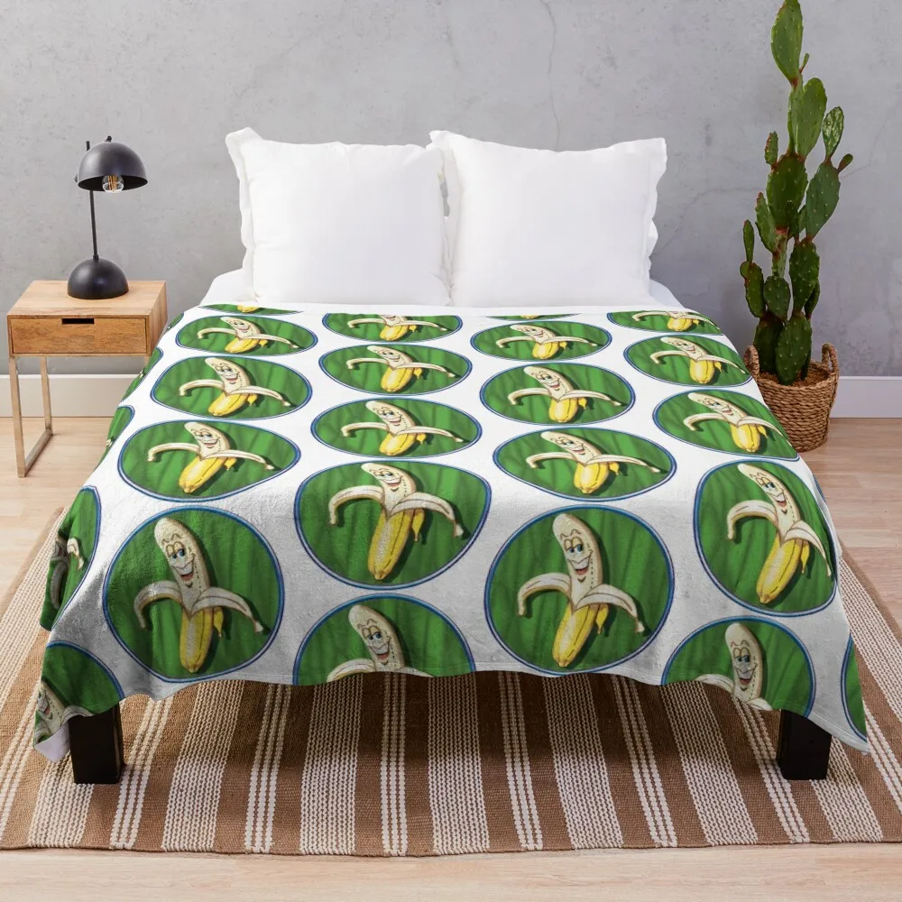 My Big Banana Throw Blanket Cute Decorative Sofas Shaggy Blankets