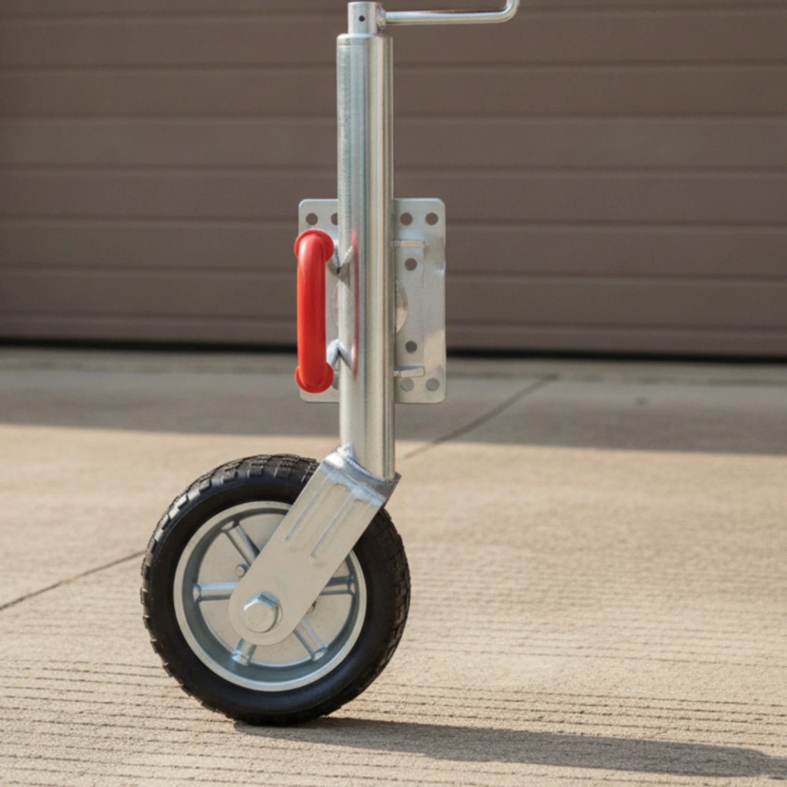 Trailer Stabilizer Wheel Galvanized Stabilizer Wheel with Swivel Bracket Trailer Jack with Swivel Mechanism Rustproof Hardware view 4