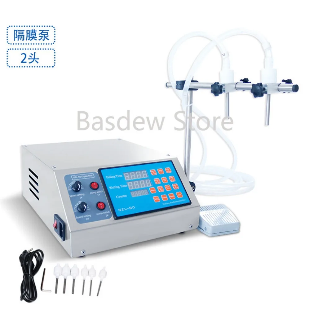 

2 Heads 4 Heads 6 Heads 3-4000ml Small Filling Machine Electric Digital Control Diaphragm Pump Liquid Filling Machine