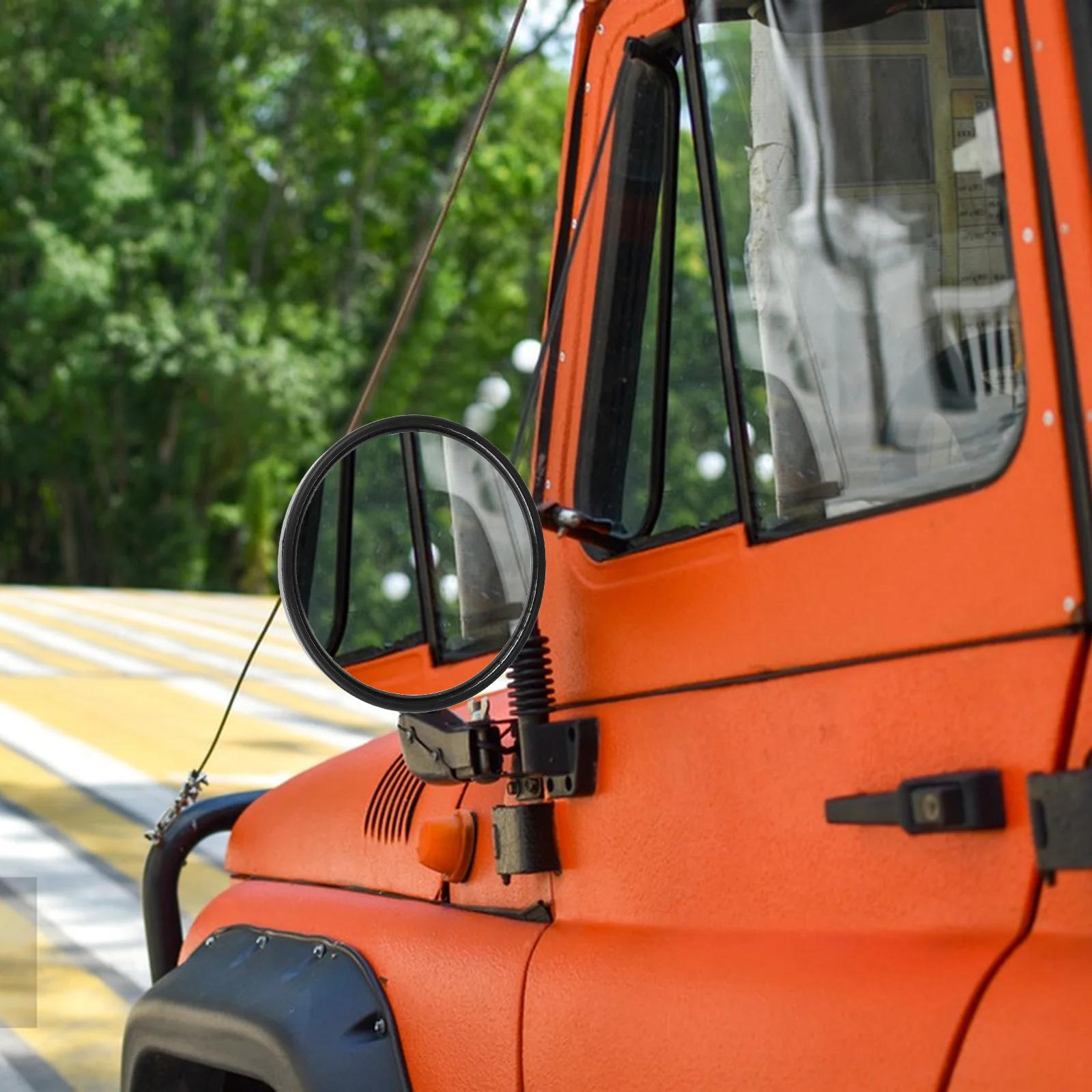 

Adjustable Angle Convex Blind Spot Mirror for Trucks Buses Suvs Durable ABS Glass Metal Improve Driving Safety