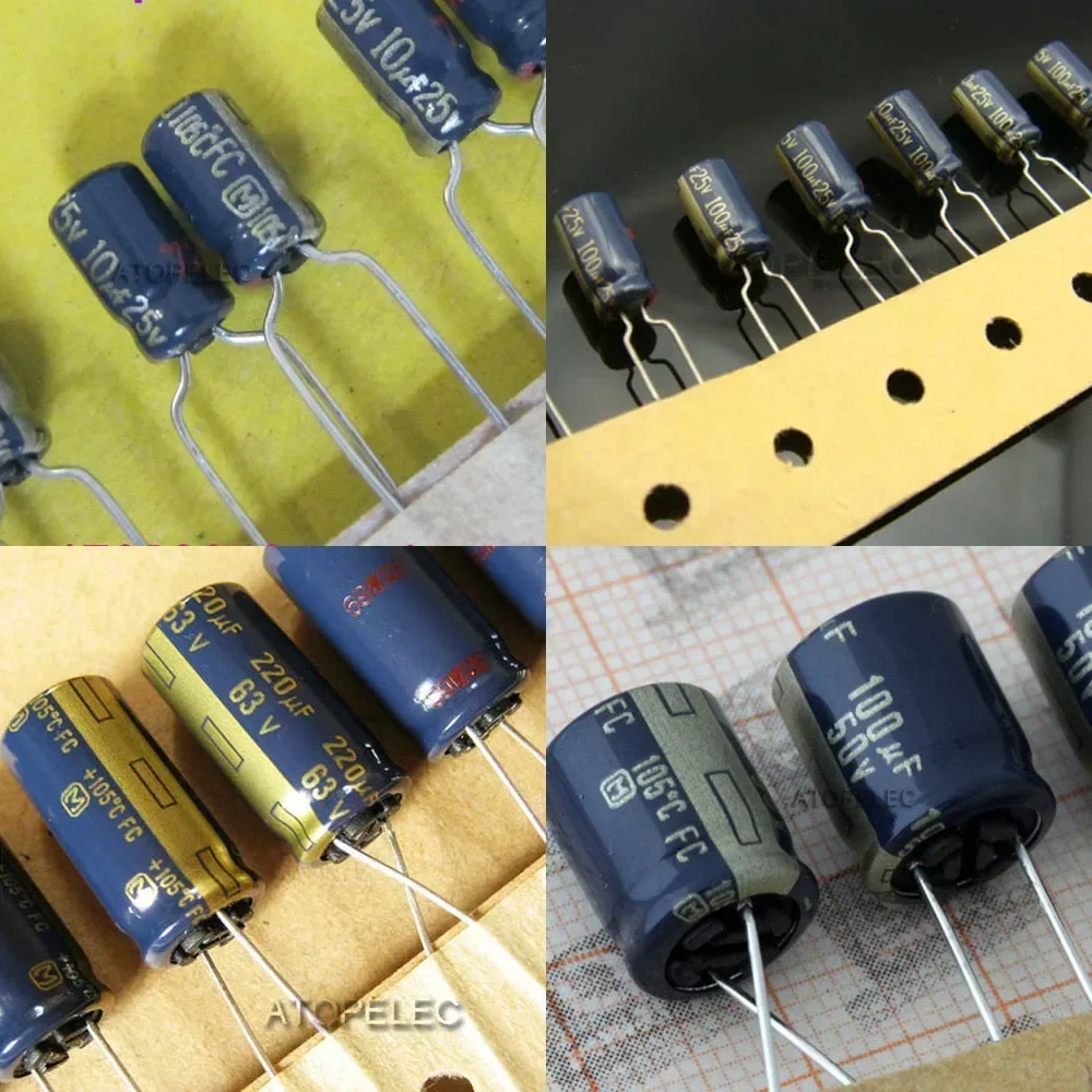 1pc Matsushita (M) FC Series Electrolytic Capacitor Hi-Fi Audio 105℃ 1uF/10uF/22uF/47uF/100uF/220uF/470uF/1000uF 25V/50V/63V