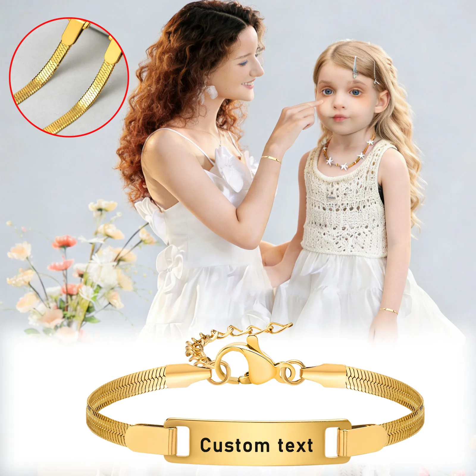 

1-2 PCS Personalized Jewelry Gift Adult Children's styles Customized First Letter Name Dates Adjustable Length Perfect Keepsake