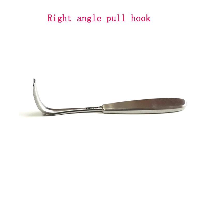 Stainless steel thyroid hook, muscle tissue hook, skin hook, cosmetic and plastic surgery right angle hook