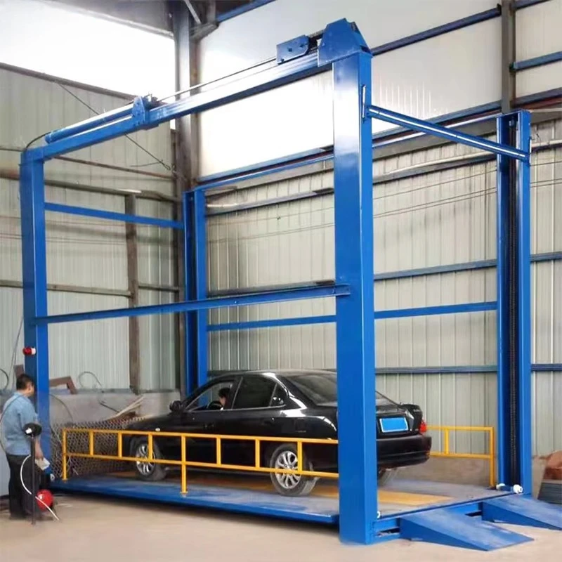Well Received Four Mast Heavy Duty Column Hydraulic Platform Outdoor Use 2 Ton Blue Mast Type Hydraulic Platform