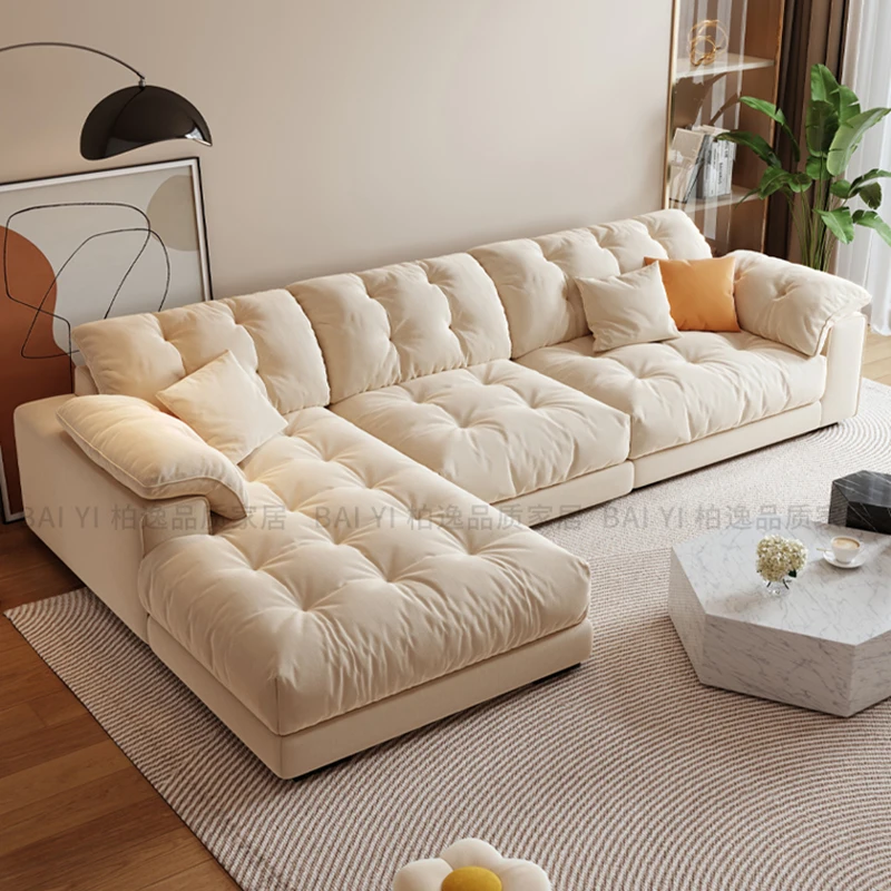 Comfortable Elegant Living Room Sofas Sleeper Giant Puff Cushion Modular Convertible Sofa Vanity Wohnzimmersofas Furniture