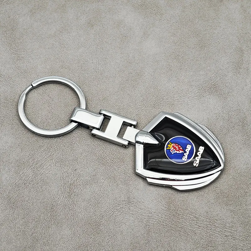 Metal Car Keychain Men Women Keyring For SAAB 9-3 9-5 93 9000 900 9-7 600 99 9-X 97X Turbo X Monster 9-2X GT750 92 Accessories