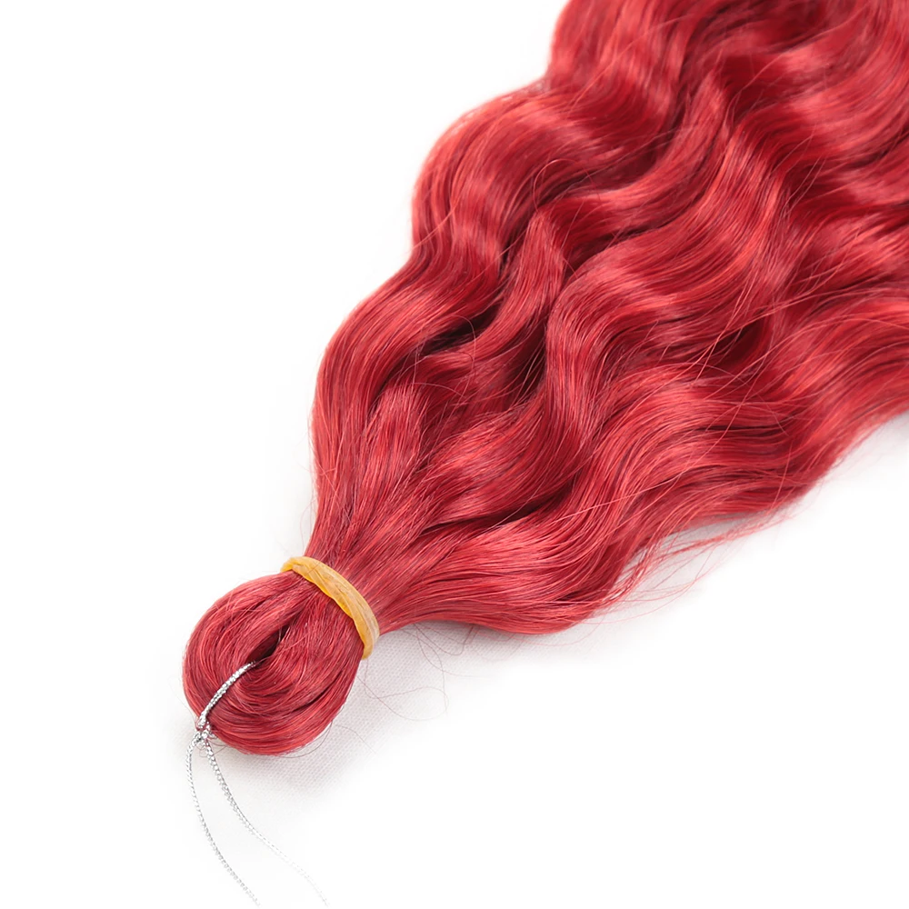 Alibaby 30inch Ariel Hair Deep Wave Afro Curl Twist Crochet Hair Synthetic Crochet Braids Ombre Blonde Braiding Hair Extension