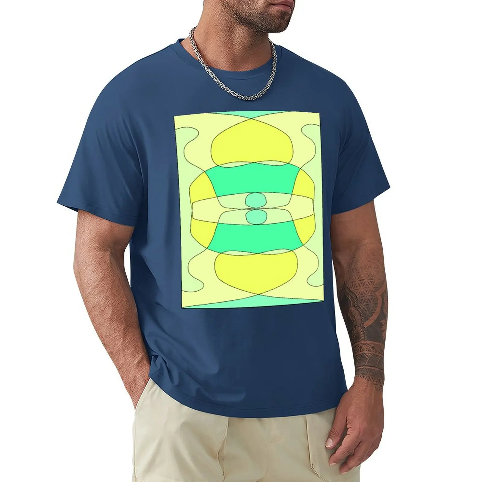 pattern green turquoise tones T-shirt cute tops sublime blanks mens graphic t-shirts anime