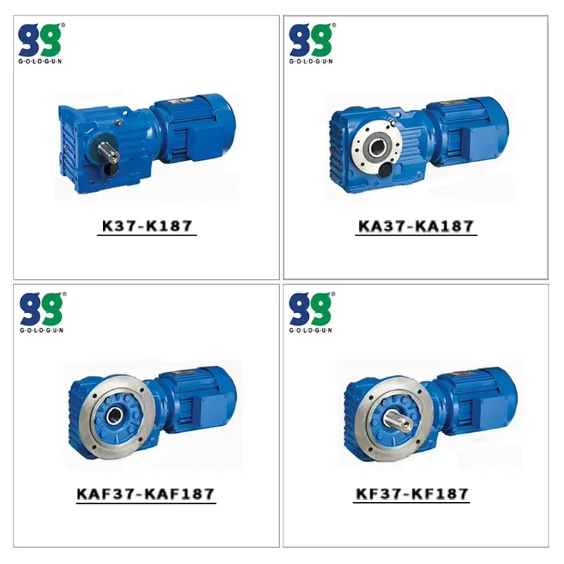 K97 Series Transmission Gearbox Reduction Helical Spiral Bevel Gearbox with Low Energy Consumption