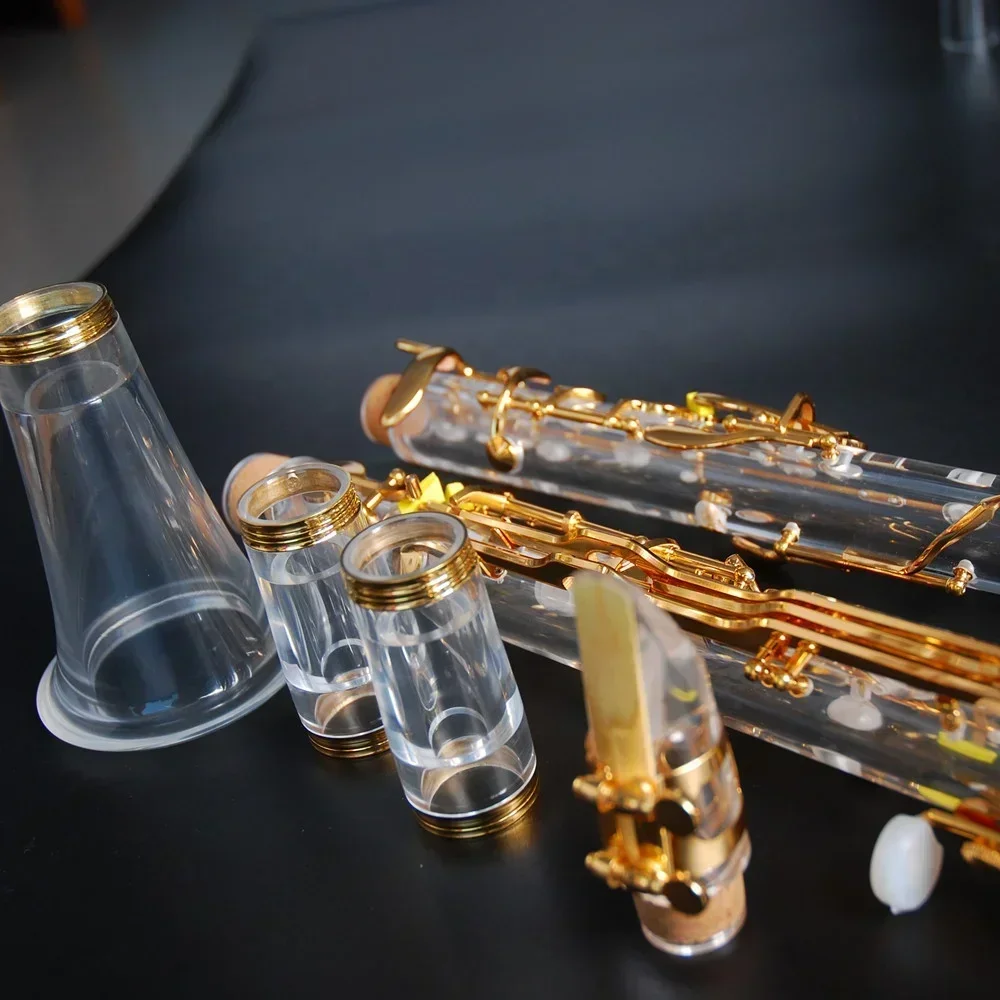 Hot SalesProfessional Grade Examination Performance: Transparent Gold-plated Clarinet Turkish System In G Tone