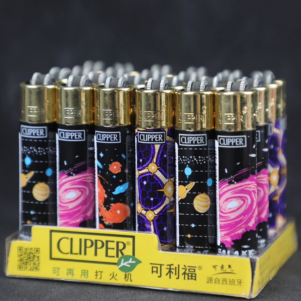 Clipper Lighter Grinding Wheel Mini Lighter Butane Flashlight Lighter (24pcs) Men's Small Tools Cool Gift Cigarette Accessories