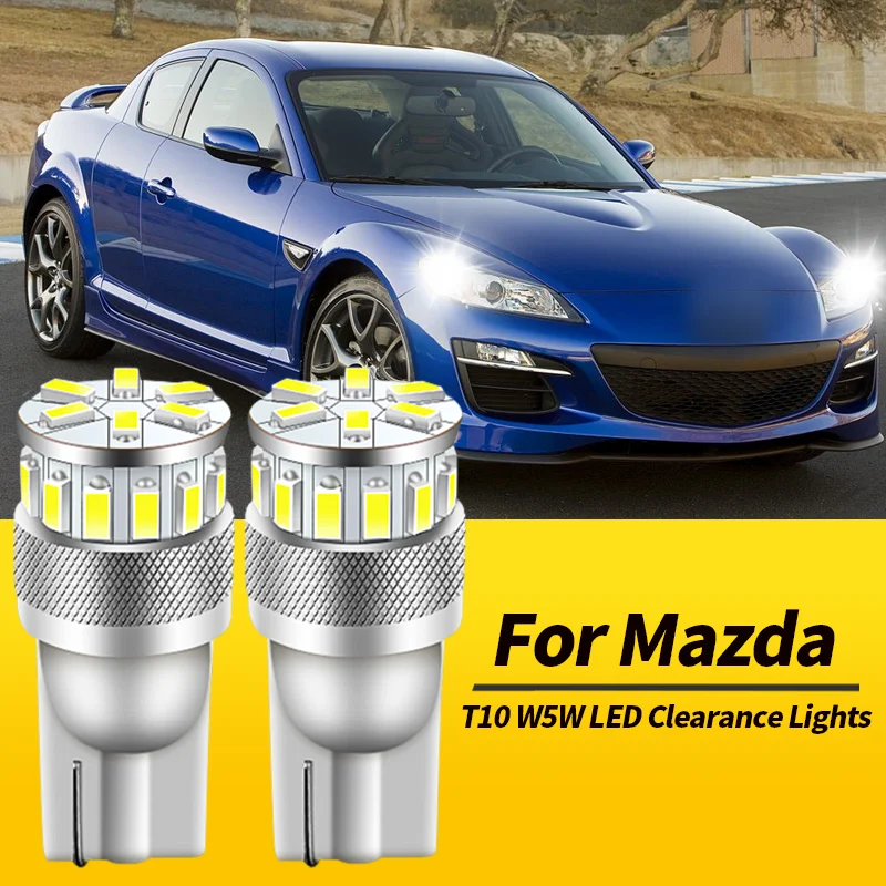 

2 шт. T10 W5W светодиодные габаритные огни Canbus для Mazda CX-9 TB 2006-2015 MX-5 NB NC 1998-2015 RX-8 SE FE 2003-2012 автомобильные аксессуары