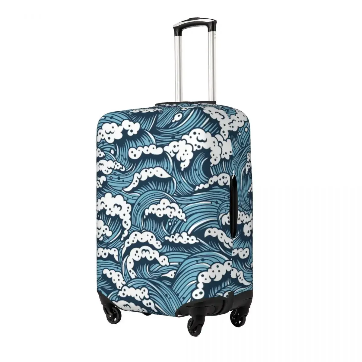 Marine Design Print Luggage Protective Dust Covers Elastic Waterproof 18-32inch Suitcase Cover Travel Accessories