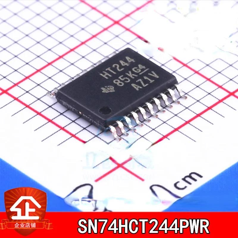 10pcs New and original SN74HCT244PWR TSSOP-20 Screen printing:HT244 The inverting buffer driver IC SN74HCT244PWR TSSOP20 HT244