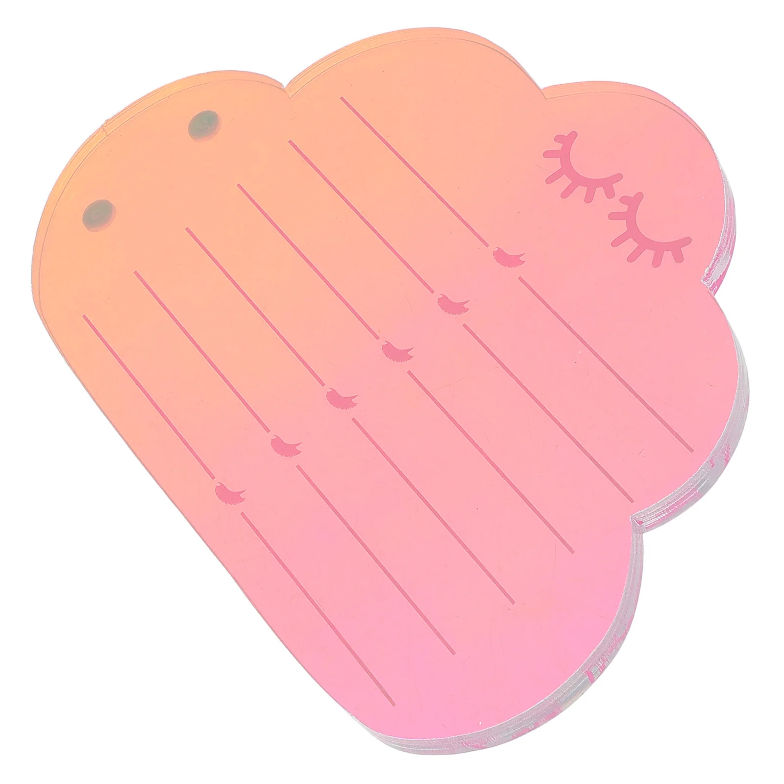 Paleta de extensión de pestañas en forma de nube acrílica, soporte magnético para pestañas, organizador de pestañas postizas, bandeja, accesorios para pestañas