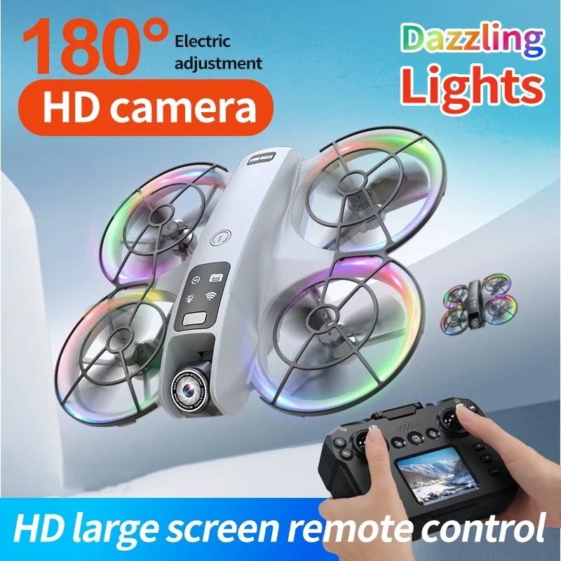 Large Screen Drone Brushless Optical Flow WIFI FPV RC Drone 8K Illumination Full Protect 5.9in Screen Remote Control Quadcopter