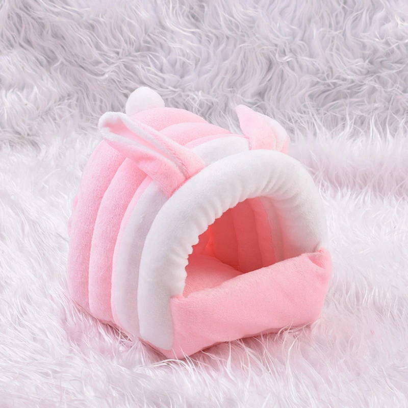 Christmas Pet Nest Plush Warm Hamster House Small Animal Nest Guinea Pig Squirrel Mice Rat Sleepping Bed Cute Warm Nest