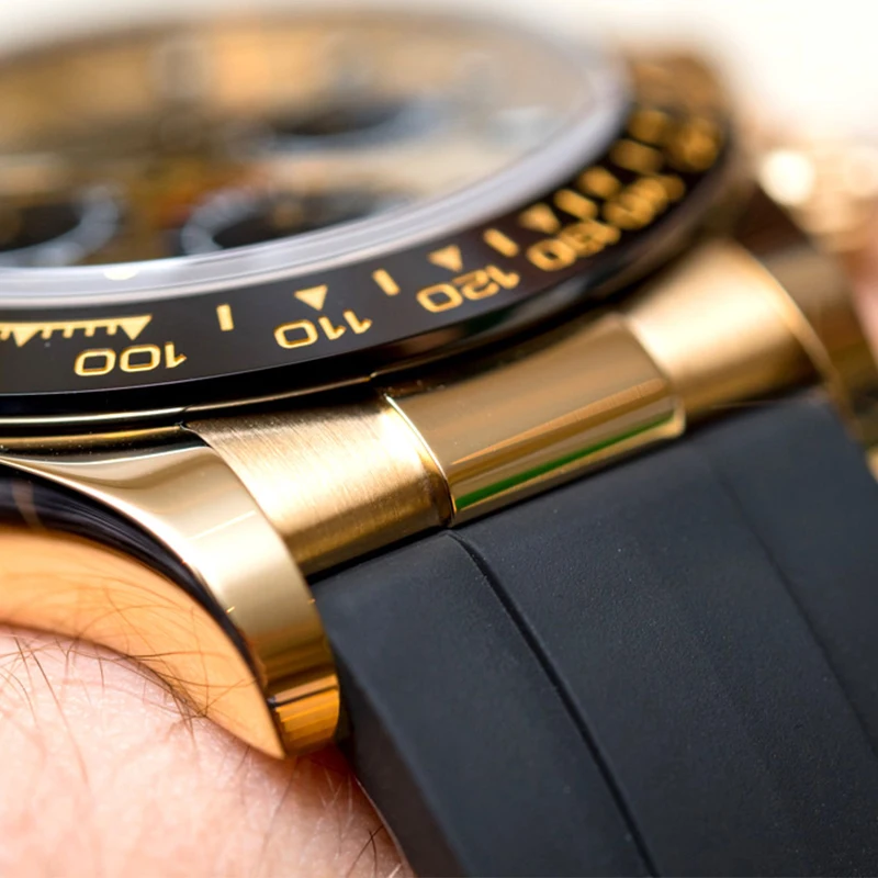 LOBINNI Design New Men's Rubber Strap Mechanical Watch JHB16 Movement 40mm Automatic Wristwatch Man