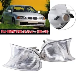 Left Right Turn Signal Blinker Side Corner Lamp Front Fog Light For BMW E46 2-Door 1998 1999 2000 2001 63126904299 63126904300