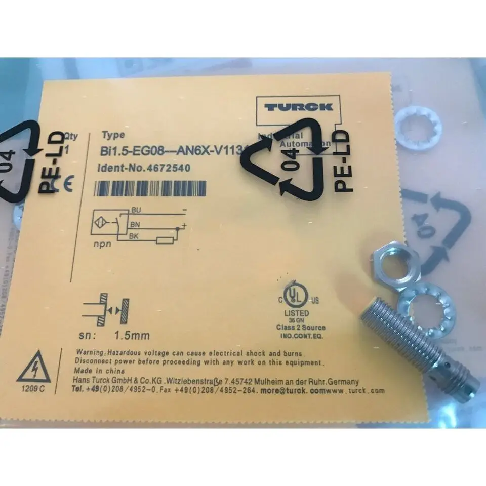 

one new Turck Proximity Switch BI1.5-EG08-AN6X-V1131