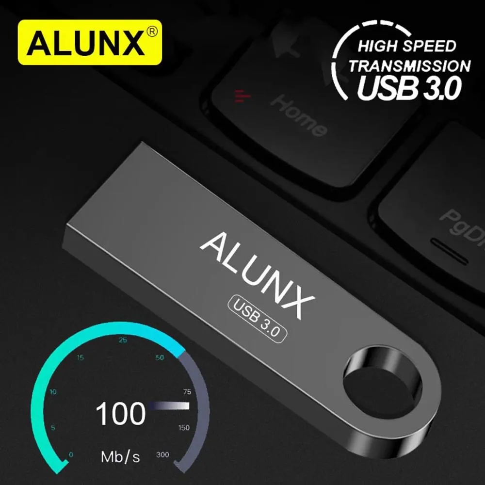 USB 3.0 ALUNX 64G Pendrive 금속 Usb 플래시 드라이브 128Gb 메모리 스틱 32Gb 4 Gb 128Gb 펜 드라이브 64 Gb 8Gb USB 스틱 16 Gb