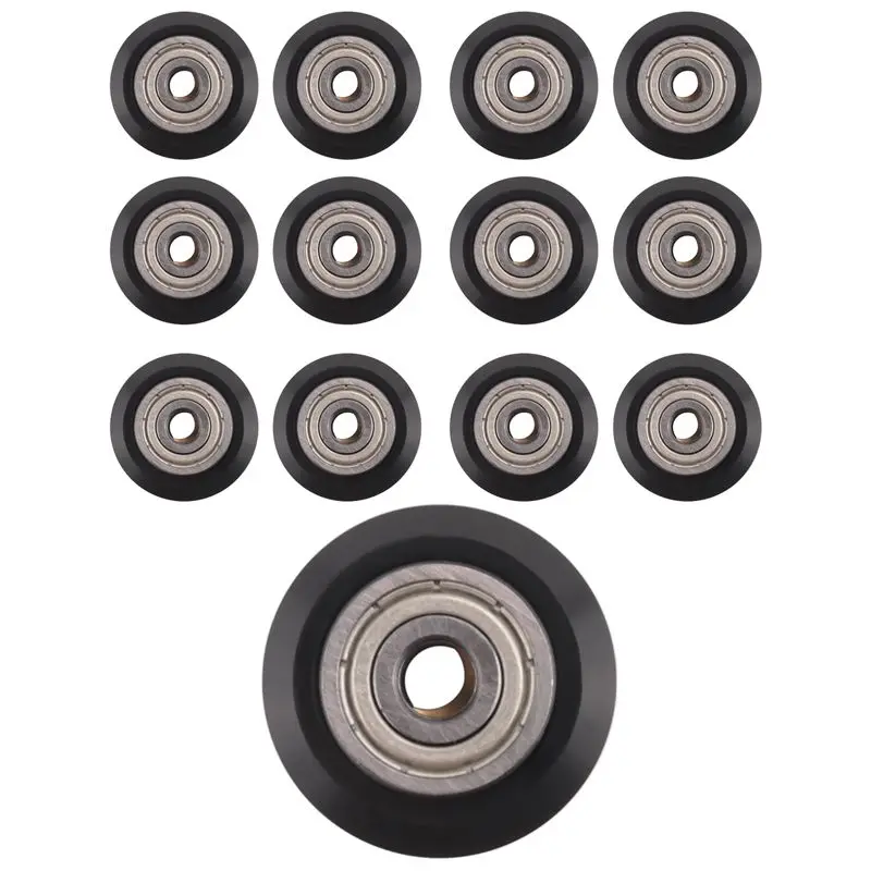 

AED7-[13Pcs/Pack]3D Printer POM Pulley Wheels 625Zz Linear Bearing Ulley Passive Round Wheel Roller For Creality CR10,Ender 3