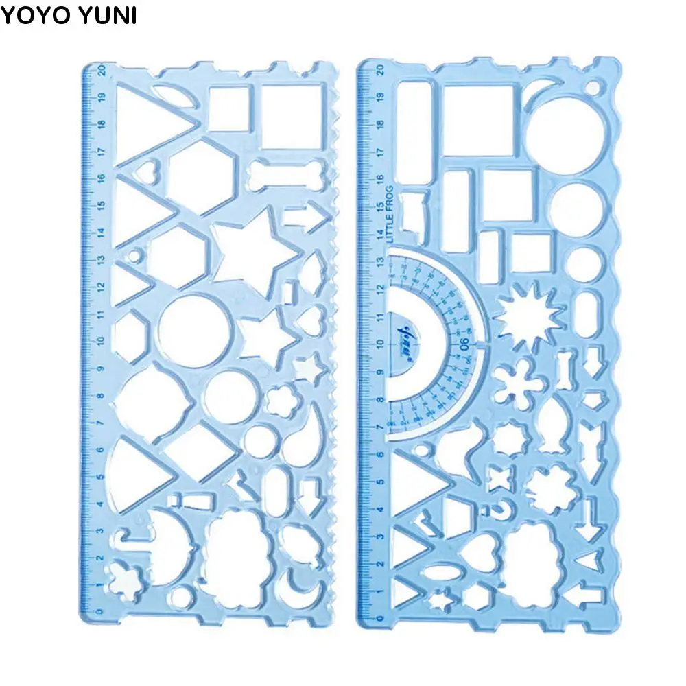 Geometric Function School Accessories Drafting Supplies Drawing Ruler Template Rulers Mathematical Geometry Wavy Line Ruler